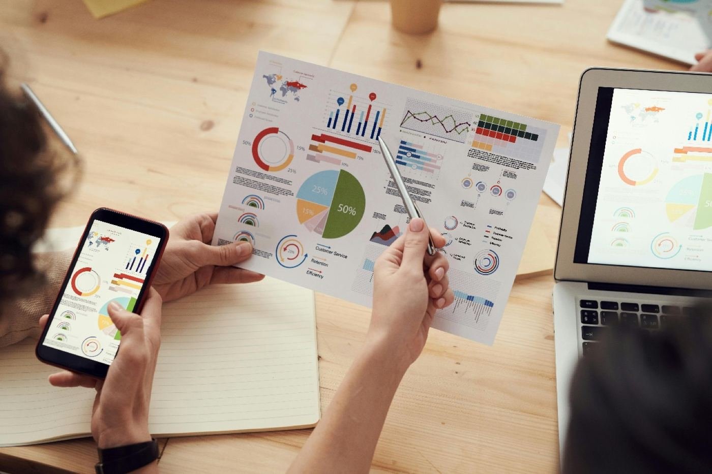 Marketing content being prepared for a pest control business